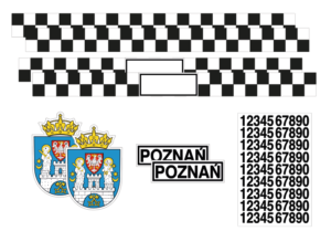 naklejki magnetyczne taksówka poznań
